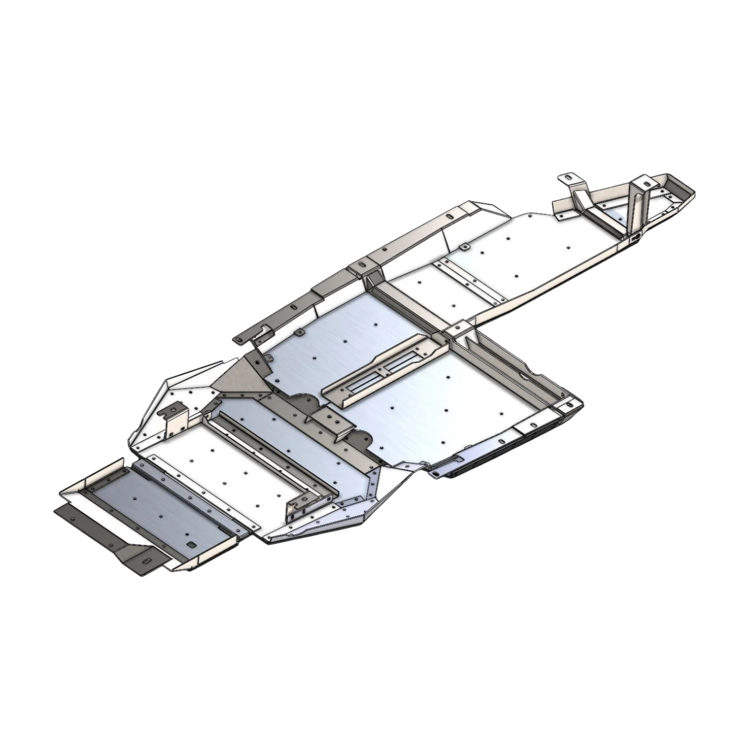 パーテーション 7-9777-02 連結パーテーション 基本体B 3連 2100×400×1800mm ブルー
