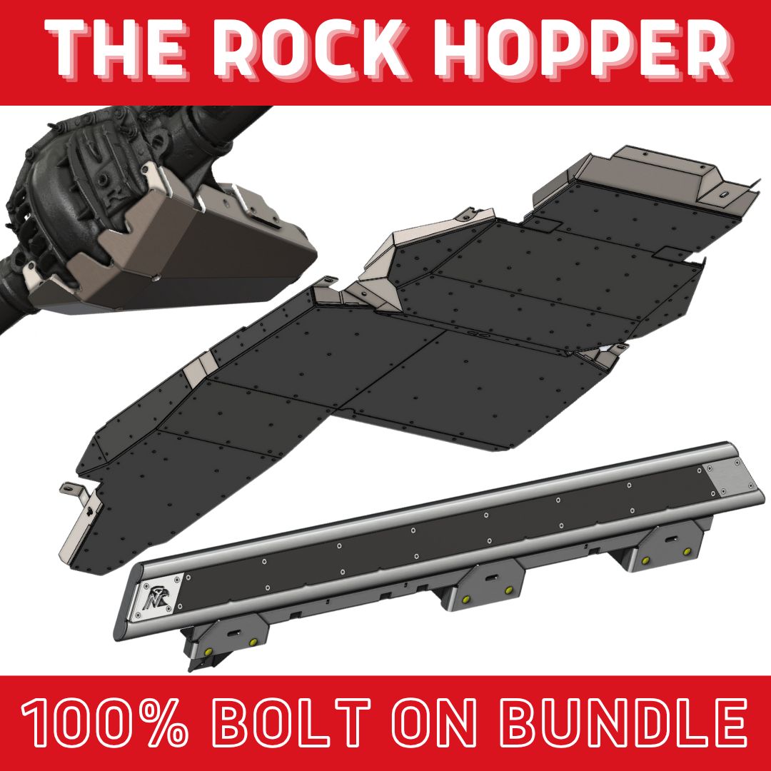 Rock Hopper Bundle: Undercarriage Skid Package (Bronco Raptor - Bare Metal)