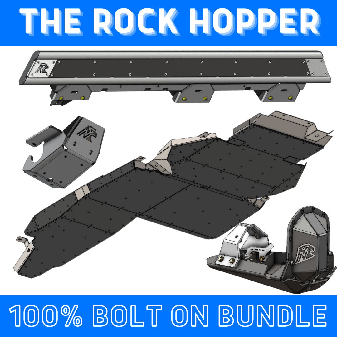 Rock Hopper Bundle: Undercarriage Skid Package (Bronco - Bare Metal)