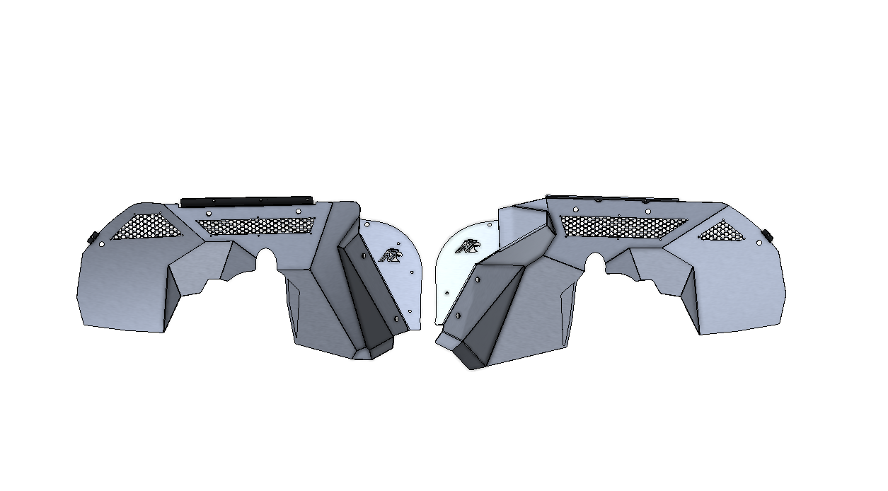 JL/JT Aluminum Front Inner Fender Liners