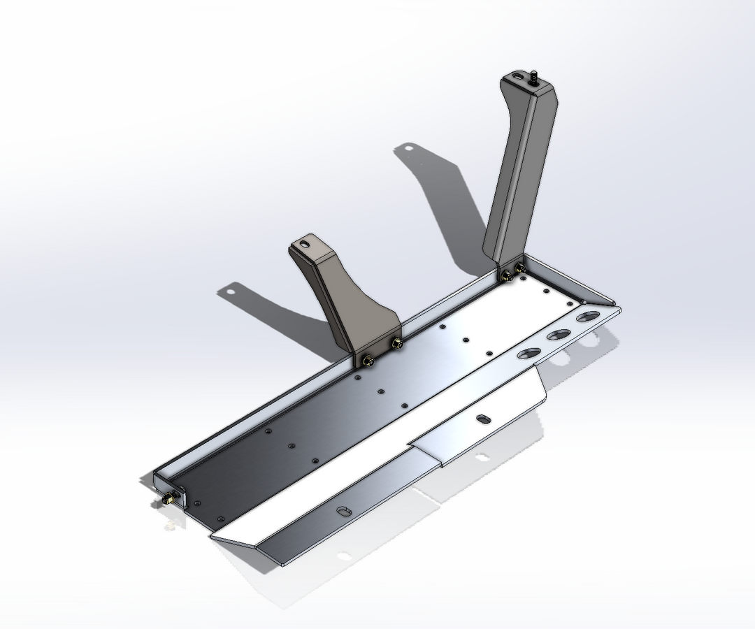 JLU Mid-Exhaust MOD Skid (GAS JL 4DR Modular Skid Add On)