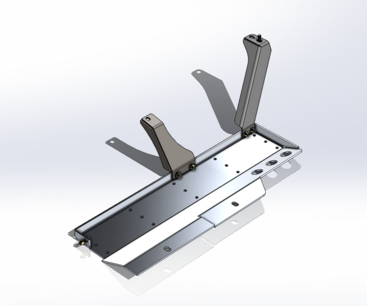 JLU Mid-Exhaust MOD Skid (GAS JL 4DR Modular Skid Add On)