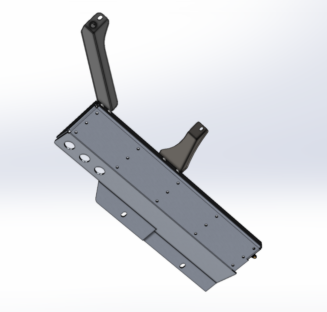 JLU Mid-Exhaust MOD Skid (GAS JL 4DR Modular Skid Add On)