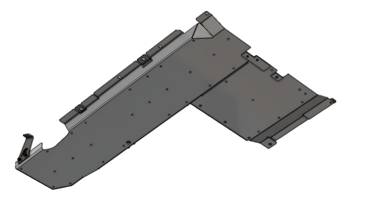 JLU Gas Tank/T-Case MOD Skid (5000-Series 4 Door Modular Skid Kit)