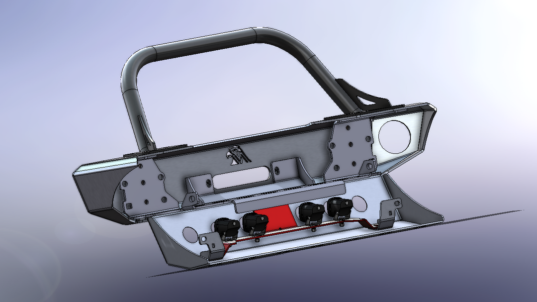 JL/JT Baja S1 LED Mount (for Next Venture Aluminum Front Lower Skid)
