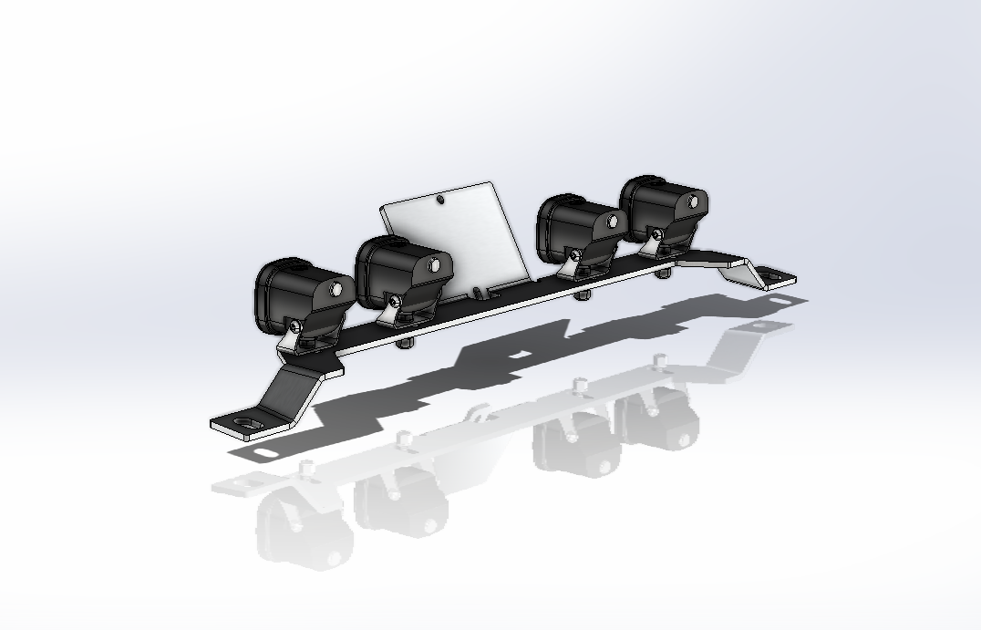 JL/JT Baja S1 LED Mount (for Next Venture Aluminum Front Lower Skid)