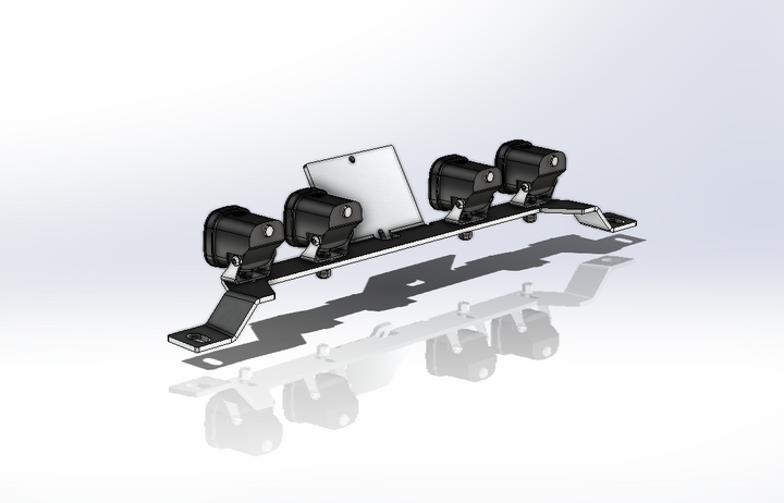 JL/JT Baja S1 LED Mount (for Next Venture Aluminum Front Lower Skid)