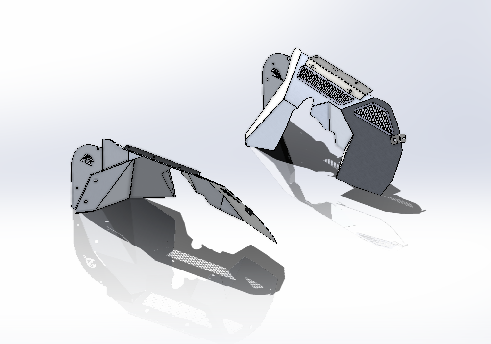 JL/JT Aluminum Front Inner Fender Liners