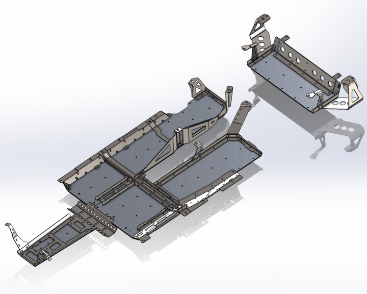JL 7000-Series Aluminum Belly Skids (392 Hemi)
