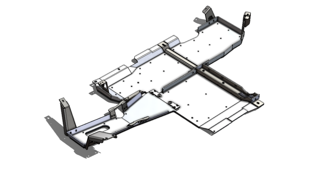 JL 2-Door Aluminum Belly Skids (3.6 V6)