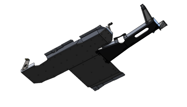 JL 2-Door Aluminum Belly Skids (3.6 V6)