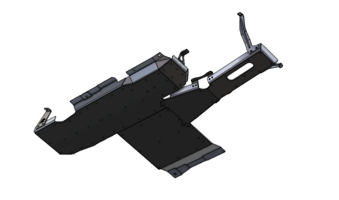 JL 2-Door Aluminum Belly Skids (3.6 V6)