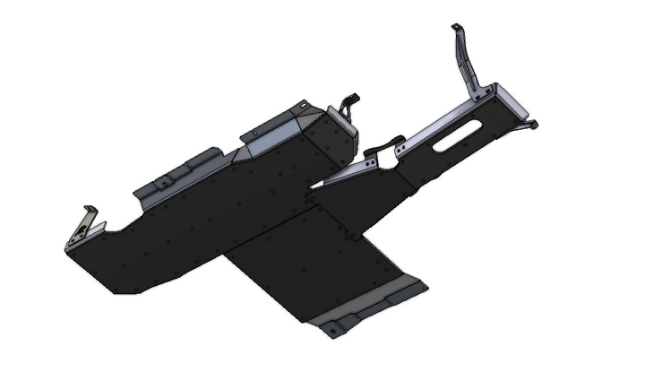 JL 2-Door Aluminum Belly Skids (3.6 V6)