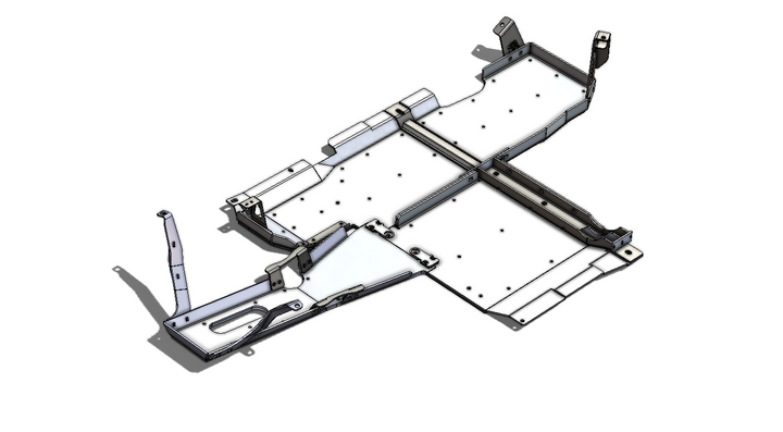 JL 2-Door Aluminum Belly Skids (3.6 V6)