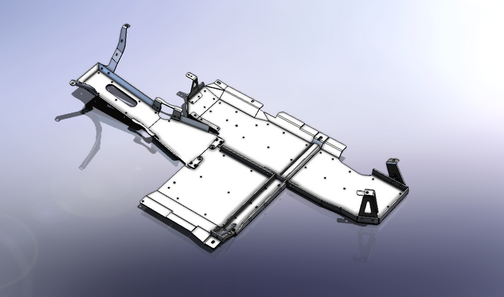 JL 2-Door Aluminum Belly Skids (3.6 V6)