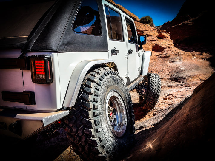 JK Aluminum High Line Fender Flares (Rear)