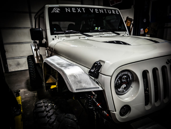 JK Aluminum High Line Fender Flares (Front)