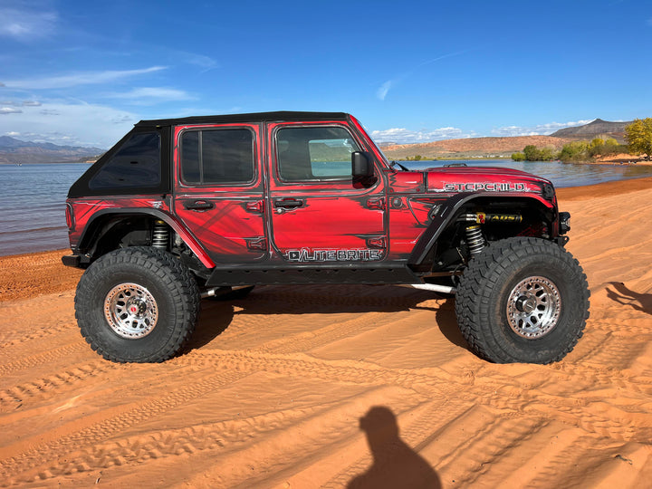 JL/JT Aluminum High Line Fender Flares (Front)