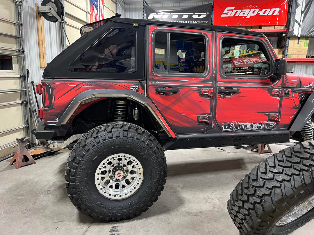 JL Aluminum High Line Fender Flares (Rear)