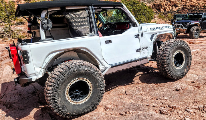 JL Rock Sliders - 2 Door Frame Mounted - Rimrocker Series