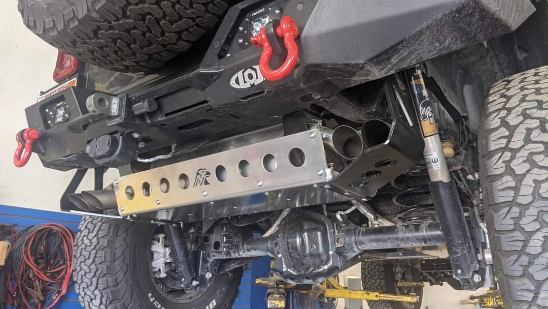 JL 392 Aluminum Rear Exhaust Skid Plate (5000-Series Modular Skid Kit)