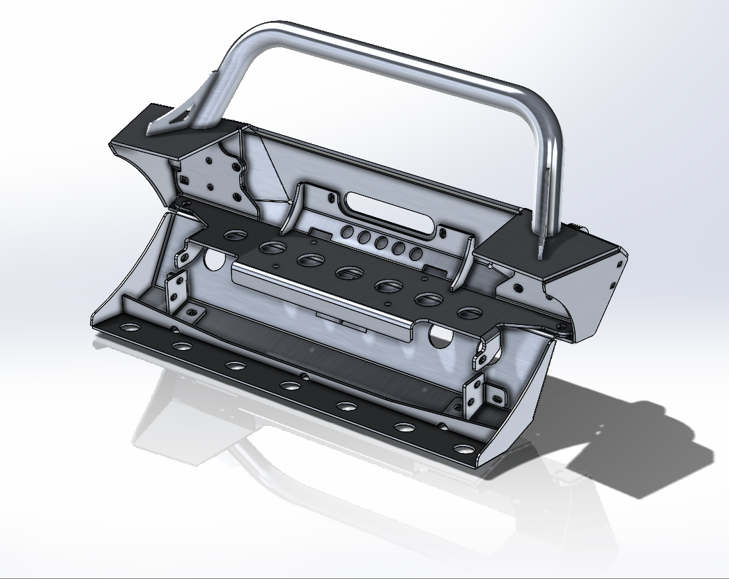 JL Aluminum Front Bumper - Featherweight Series.