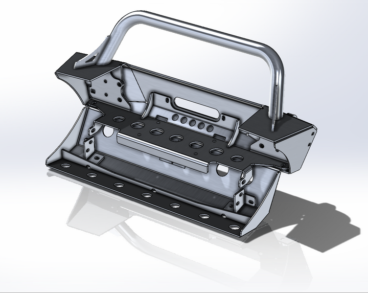 JL Aluminum Front Bumper - Featherweight Series.