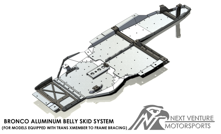 Bronco Aluminum Belly Skids (Legacy 5000-Series)