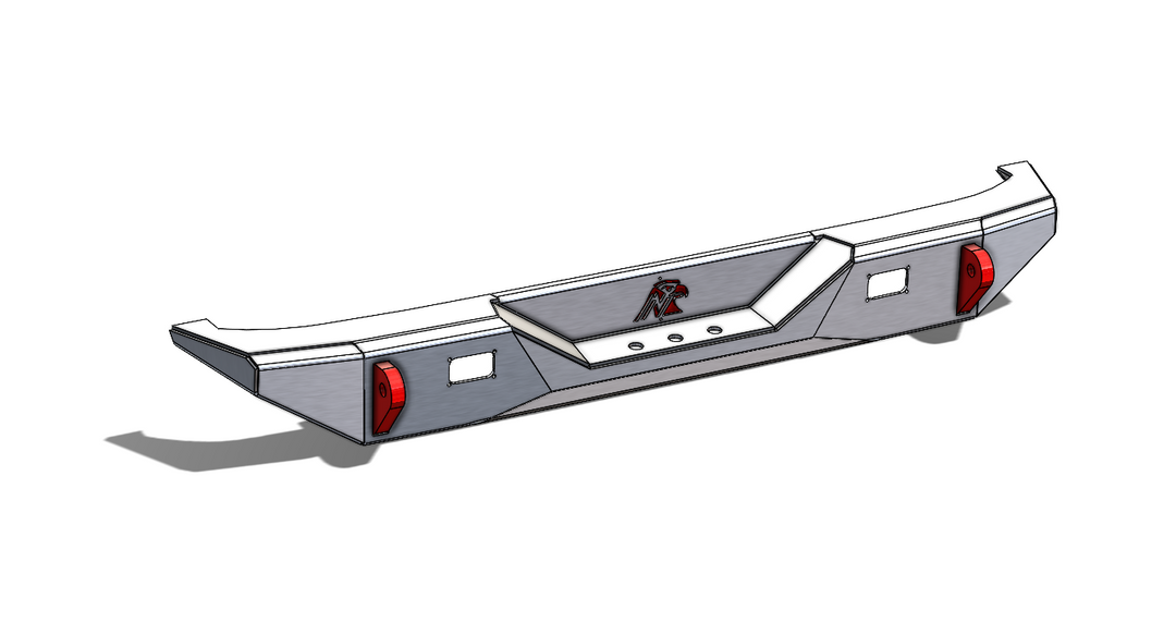 JK Aluminum Rear Bumper - Featherweight Series.