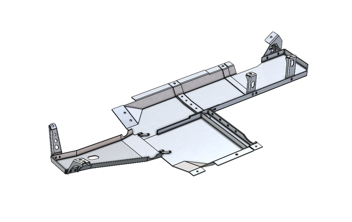 JKU Aluminum Belly Skids.