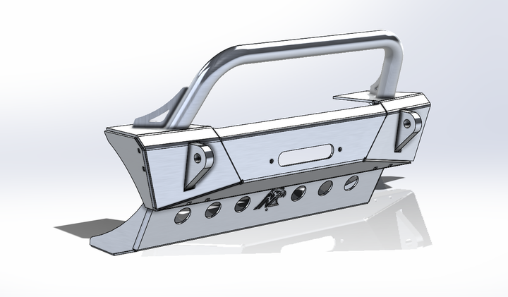 JL Aluminum Front Bumper - Featherweight Series.