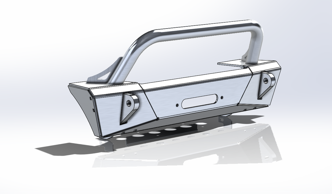 JL Aluminum Front Bumper - Featherweight Series.