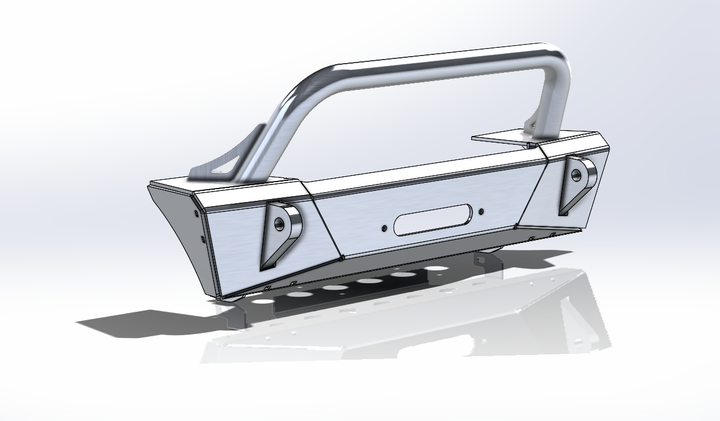 JL Aluminum Front Bumper - Featherweight Series.