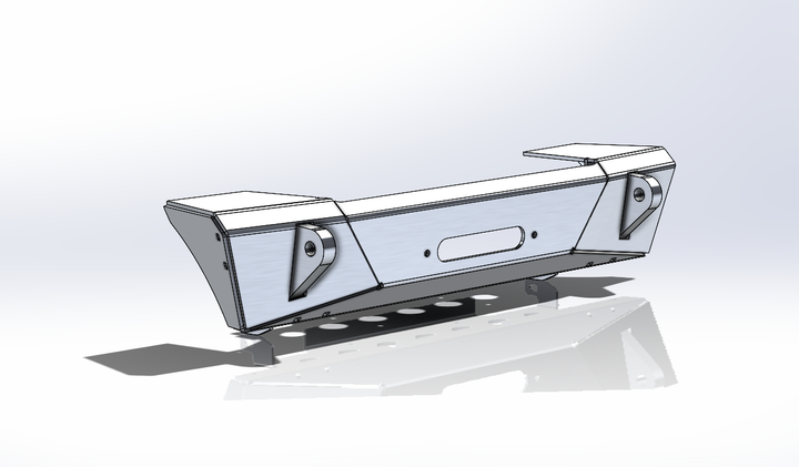 JL Aluminum Front Bumper - Featherweight Series.