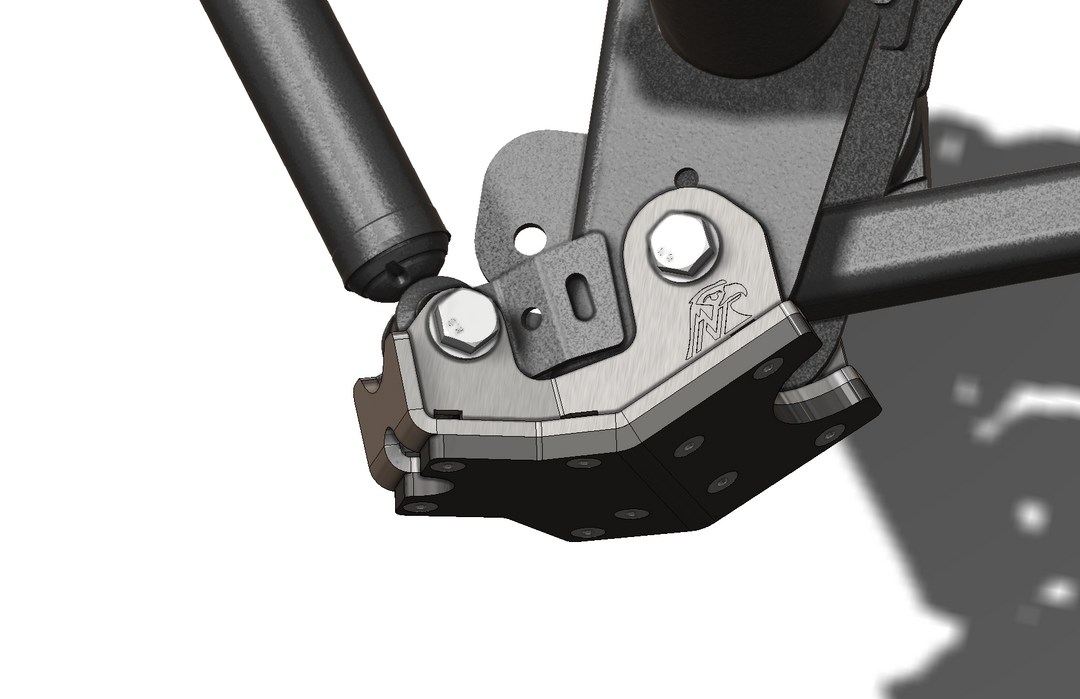 JL Rear Shock and Control Arm Skid Plates