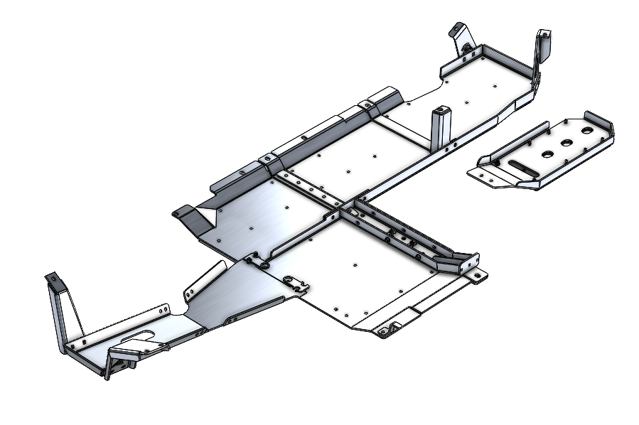 JLU Aluminum Belly Skids.