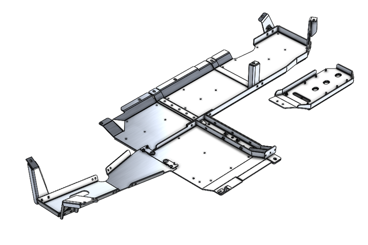 JLU Aluminum Belly Skids.