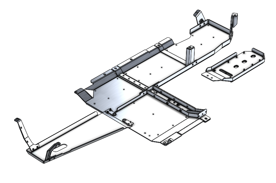 JLU Aluminum Belly Skids.