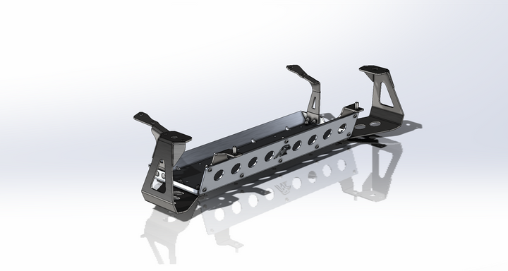 JL 392 Aluminum Rear Exhaust Skid Plate (5000-Series Modular Skid Kit)