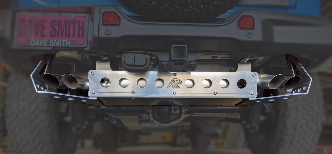 JL 392 Aluminum Rear Exhaust Skid Plate (5000-Series Modular Skid Kit)
