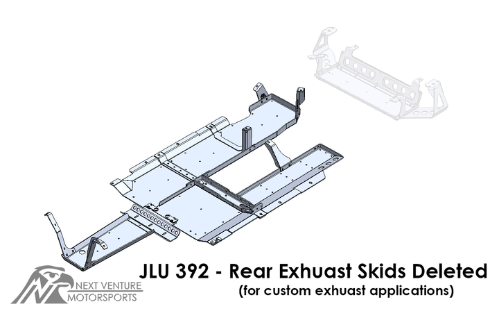 JLU Aluminum Belly Skids - 392 Hemi