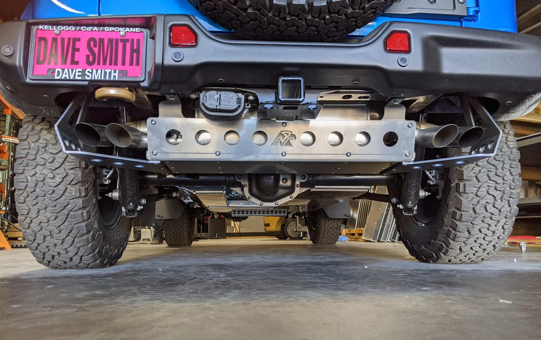 JL 392 Aluminum Rear Exhaust Skid Plate (5000-Series Modular Skid Kit)