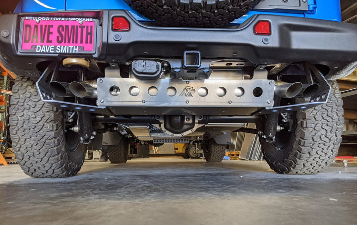 JL 392 Aluminum Rear Exhaust Skid Plate (5000-Series Modular Skid Kit)
