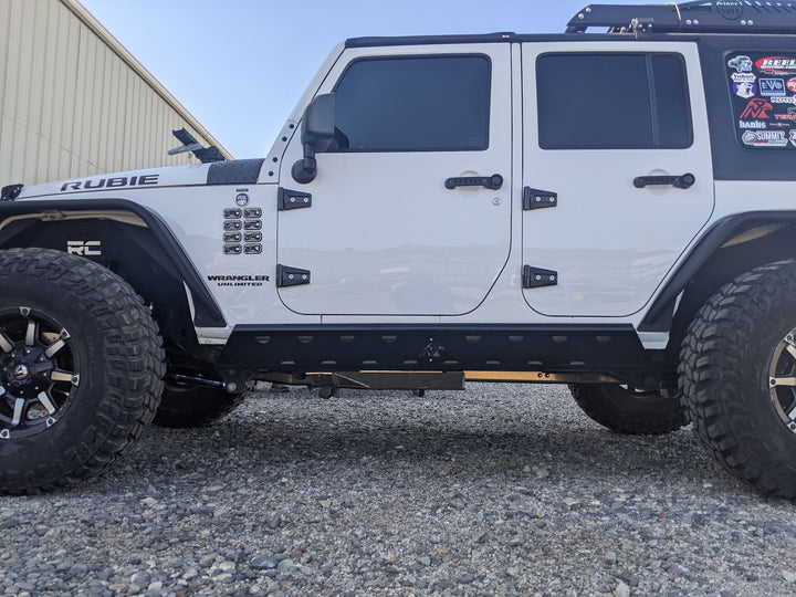 JKU Rock Sliders - Frame Mounted - Rimrocker Series