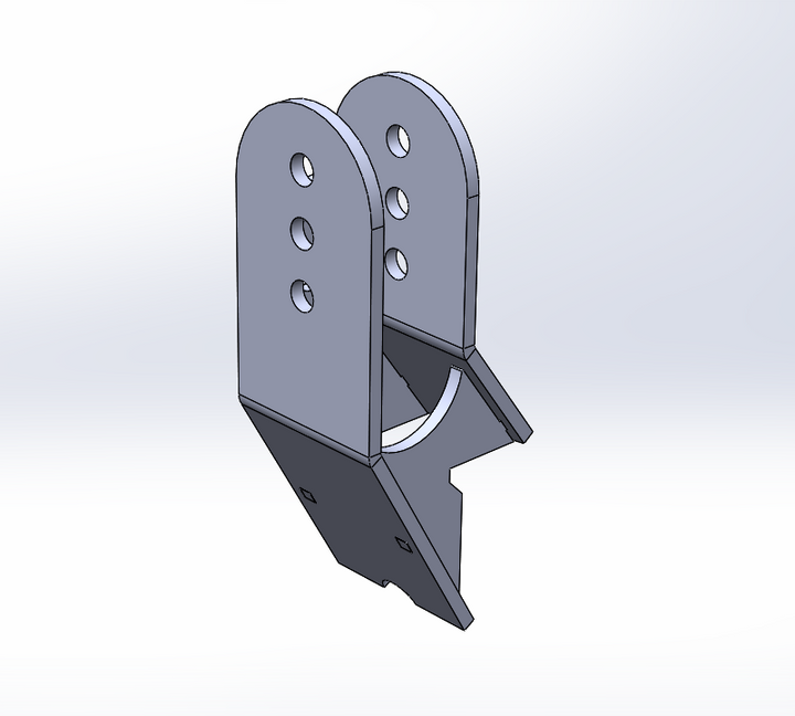 Raised Adjustable Trackbar Mount for NV Dana 44 Truss.