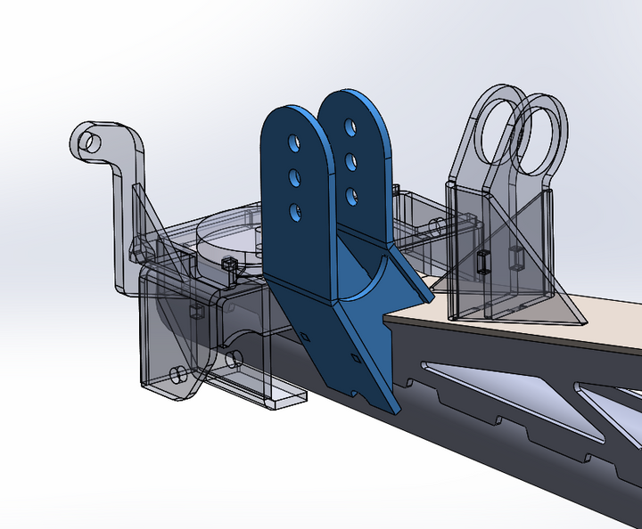 Raised Adjustable Trackbar Mount for NV Dana 44 Truss.