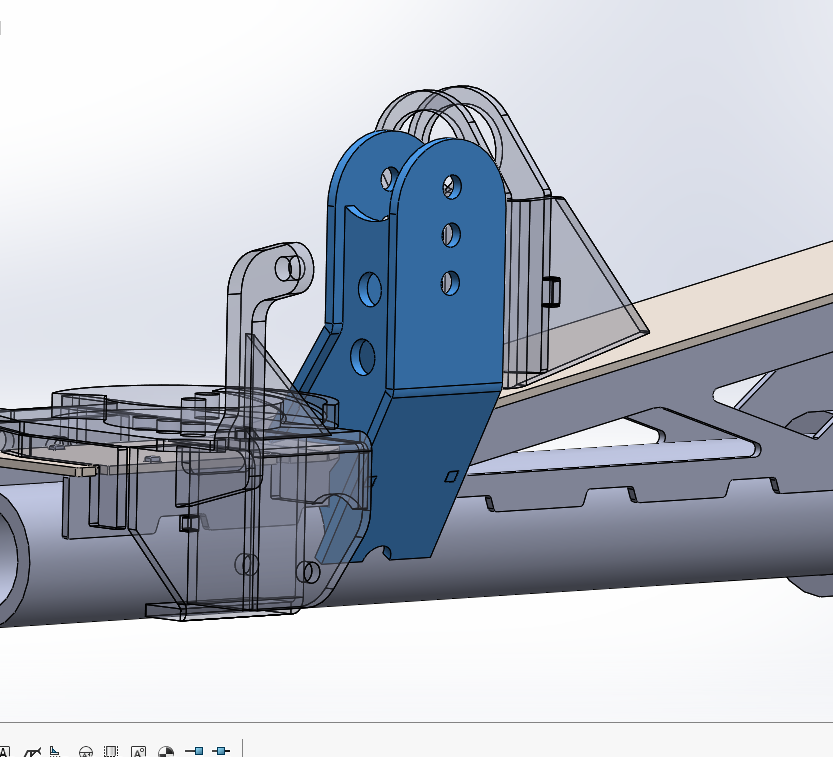 Raised Adjustable Trackbar Mount for NV Dana 44 Truss.