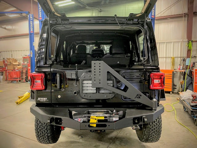 JL Scout Series - Rear Winch Bumper with Tire Carrier.