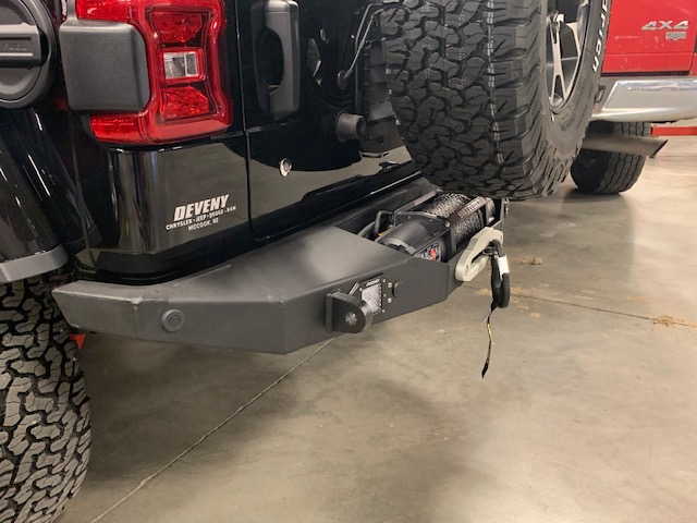 JL Scout Series - Rear Winch Bumper with Tire Carrier.