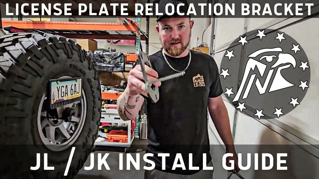 Install Video: JL/JK License Plate Relocation [Spare Tire Bracket]